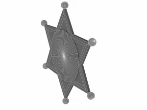 sheriffs badge 3D Model
