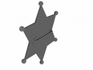 sheriffs badge Model 3D