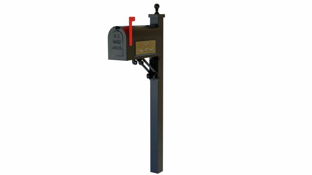mailbox 3D Model .c4d .max .obj .3ds .fbx .stl .blend 