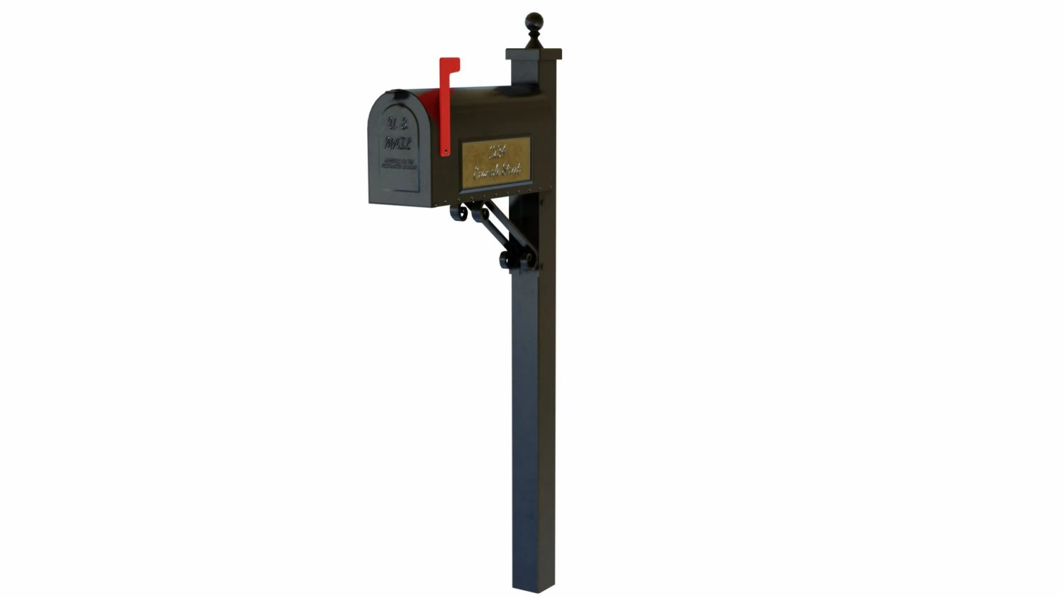 mailbox 3D Model .c4d .max .obj .3ds .fbx .stl .blend 