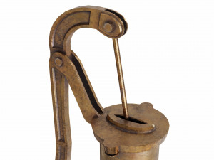 manual water pump 3D 模型