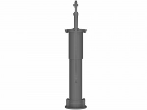 manual water pump 3D 模型