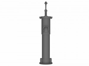 manual water pump 3D 模型