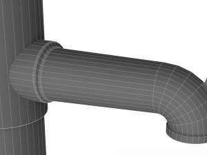manual water pump 3D 模型