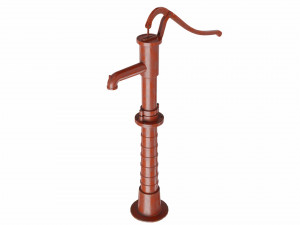 manual water pump 3D 模型