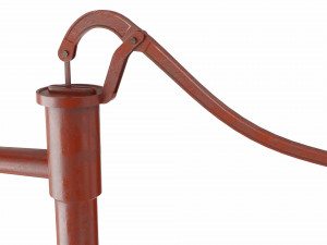 manual water pump 3D 模型