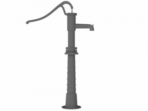 manual water pump 3D 模型