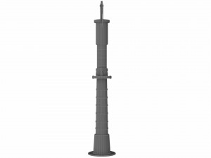 manual water pump 3D 模型