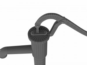 manual water pump 3D 模型