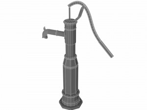 manual water pump 3D-Modell