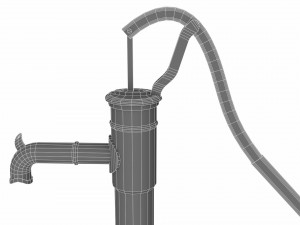 manual water pump 3D-Modell