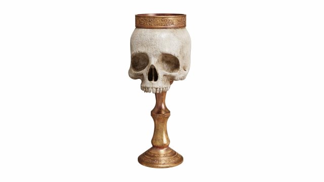 skull cup 3D Model .c4d .max .obj .3ds .fbx .stl .blend 