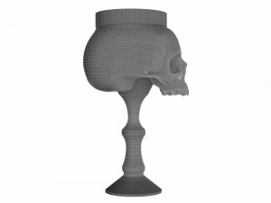 skull cup 3D Model