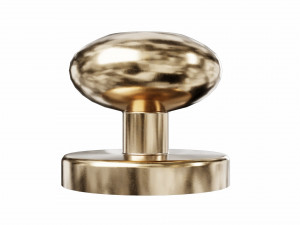 brass door-handle Model 3D
