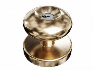 brass door-handle Model 3D