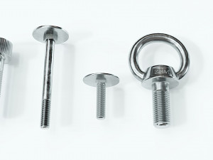 Collection of 21 bolts and screws 3D Model