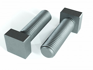 Collection of 21 bolts and screws 3D Model