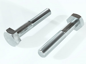 Collection of 21 bolts and screws 3D Model