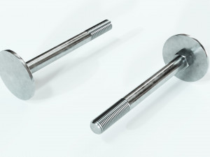 Collection of 21 bolts and screws 3D Model