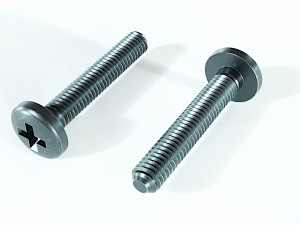 Collection of 21 bolts and screws 3D Model
