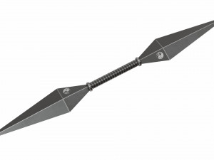 Collection of 6 kunai Model 3D