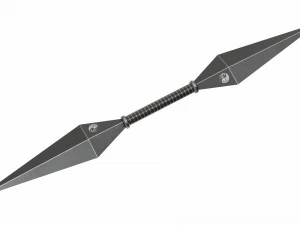 Collection of 6 kunai 3D Model