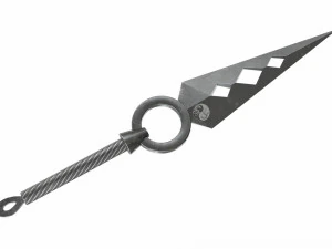 Collection of 6 kunai 3D Model