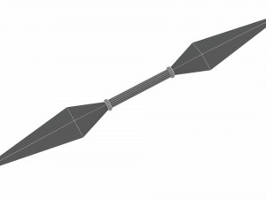 Collection of 6 kunai Model 3D