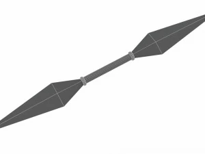 Collection of 6 kunai 3D Model