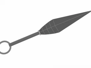 Collection of 6 kunai 3D Model