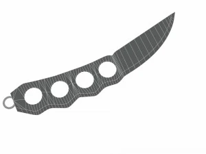 Collection of 6 kunai 3D Model