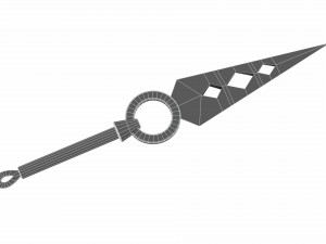 Collection of 6 kunai Model 3D