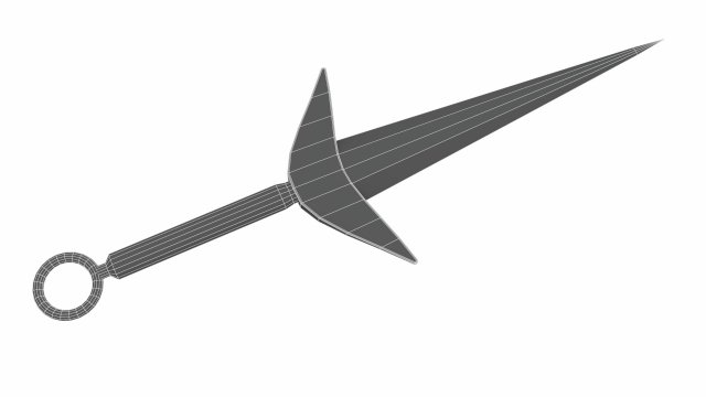 modèle 3D de Couteau de lancer Ninja Kunai CG Données CAO - TurboSquid  1166131