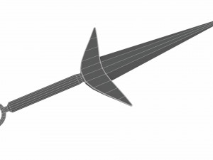 Collection of 6 kunai Model 3D