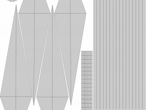Collection of 6 kunai Model 3D