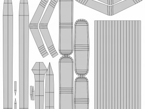 Double sword 9 Modelo 3D