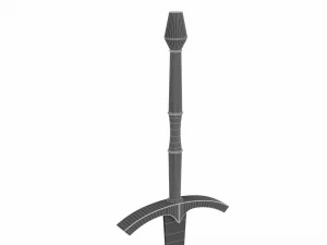 Bastard sword 3D Model
