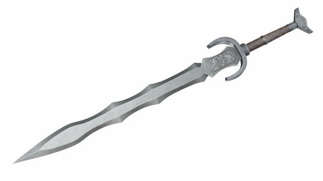 Bigsword 2 3D Модель .c4d .max .obj .3ds .fbx .stl .blend 
