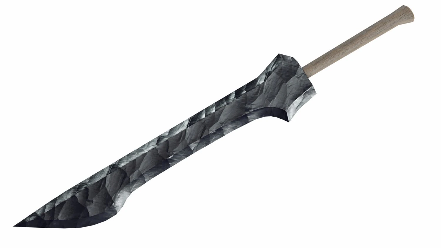 &Eacute;p&eacute;e d'obsidienne Modèle 3D .c4d .max .obj .3ds .fbx .stl .blend 