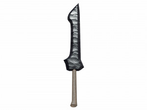 Obsidian sword 3D Model