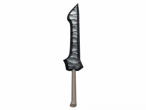 &Eacute;p&eacute;e d'obsidienne Modèle 3D