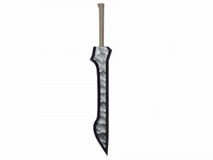 Obsidian sword 3D Model