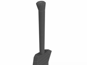 &Eacute;p&eacute;e d'obsidienne Modèle 3D
