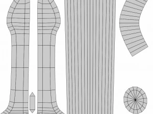&Eacute;p&eacute;e d'obsidienne Modèle 3D