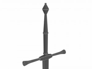 Zweihander Model 3D