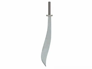 Curved sword 3D Model