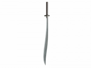 Curved sword 3D Model