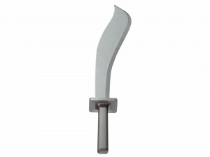 Curved sword 3D Model