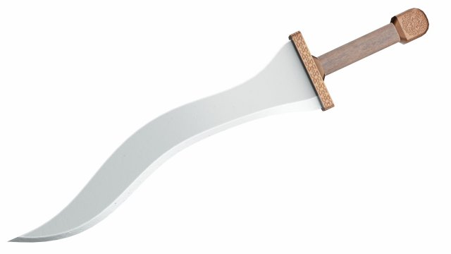 Curved sword 2 3D Model .c4d .max .obj .3ds .fbx .stl .blend 