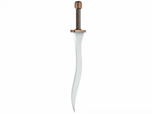 Curved sword 2 3D Model